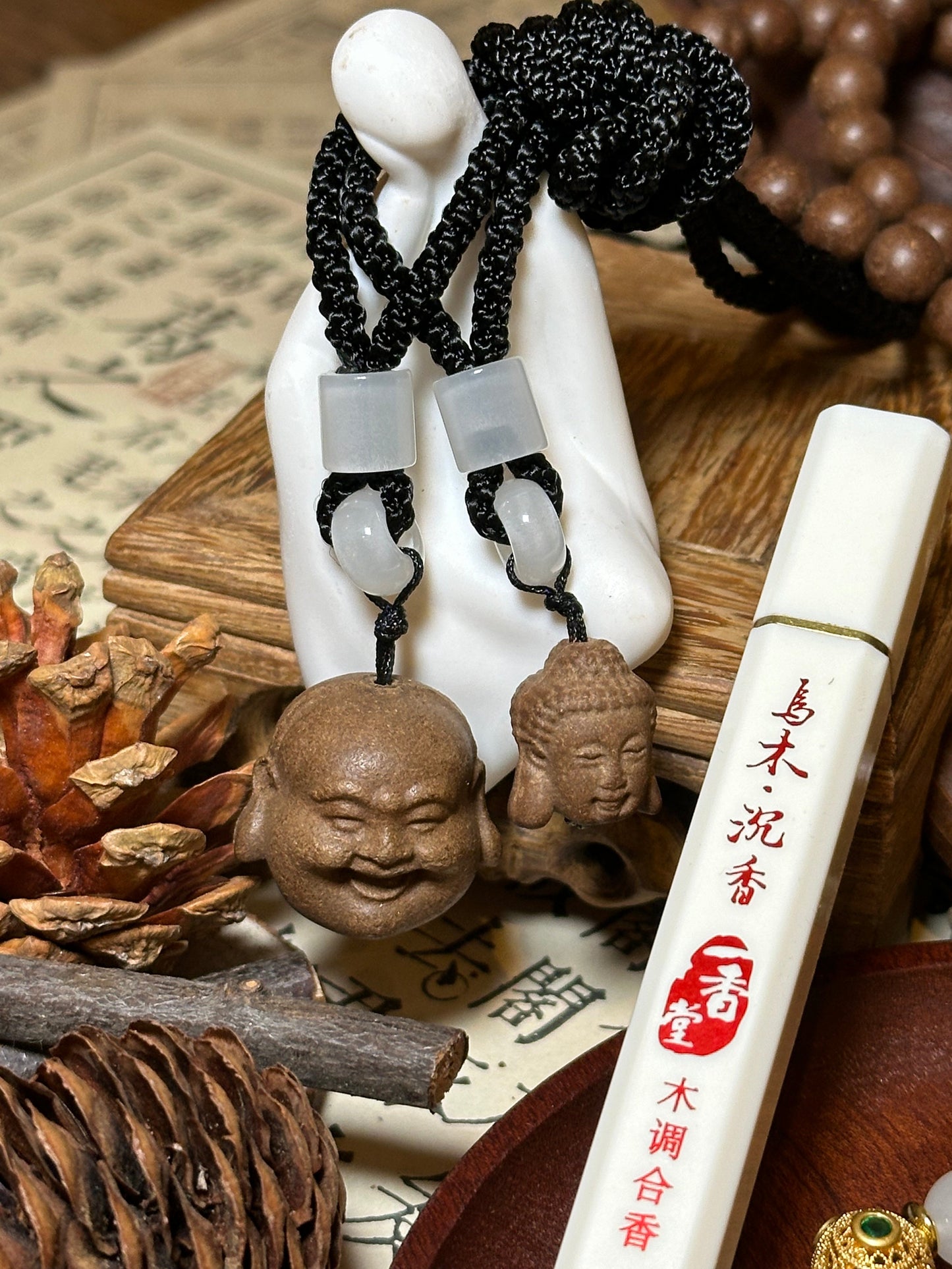 Buddha Incense Necklace set