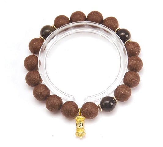 Ebony Agarwood Incense Beads Bracelet· 18 Seeds